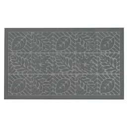 Килимок придверний Eco Fabric Листя без кромки сірий 45 х 75 см (4575-005) - мініатюра 3