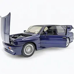 Колекційна металева модель автомобіля АвтоЕксперт BMW M3 E30 з інерцією, світлом та звуком 1:24 - мініатюра 3