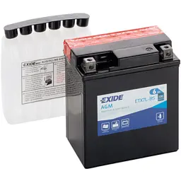 Акумулятор автомобільний EXIDE AGM 6Ah Ев (-/+) (100EN) (ETX7L-BS) - мініатюра 2