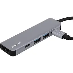 Type-C-Хаб Proove Arc Link 5 in 1 (2*Type-C3.0 + 2*USB3.0 + HDMI) - мініатюра 4