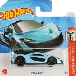 Базова машинка Hot Wheels Quarter Mile Heroes McLaren P1 блакитна (5785)