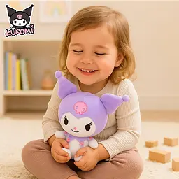 М’яка іграшка Куромі Sanrio COLORBABY Kuromi висота 25 см фіолетова (SKU-458) - мініатюра 6