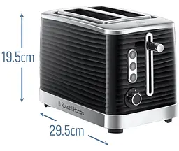 Тостер 24371-56 Inspire Black Russell Hobbs teh0026448 - мініатюра 8