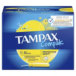 Тампони Tampax Compak Regular Duo, з аплікатором, 16 шт. - мініатюра 2