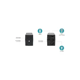 Пристрій безперебійного живлення Digitus 600VA DN-170063 (DN-170063) - мініатюра 4