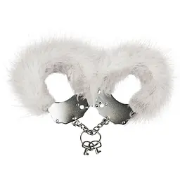 Наручники металеві Adrien Lastic Handcuffs White