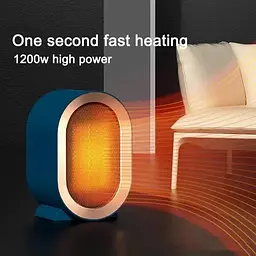 Портативний обігрівач AIR HEATER 1200W · Компактний настільний дуйчик · Міні тепловентилятор з керамічним нагрівачем / А 906-219 - мініатюра 5