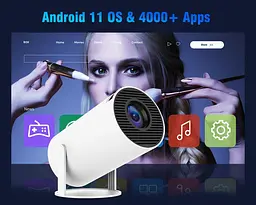 Проектор Alwtniet HY300 HD Wi-Fi Bluetooth Android 11 - мініатюра 2