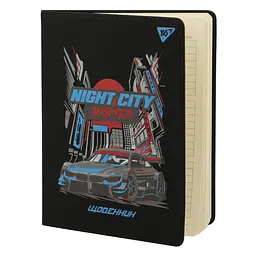 Щоденник шкільний YES PU твердий Night city drifter A5 Різнокольоровий 40 аркушів (911609) - мініатюра 2