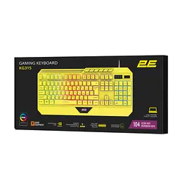 Клавіатура 2E Gaming KG315 RGB USB UA Yellow (2E-KG315UYW) - мініатюра 8