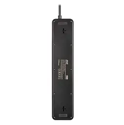 Мережевий фільтр-подовжувач 2E SP-6M-3SW-BK 3 м, 6xТип F, 16 А, 2xUSB-A, 1x USB-C - мініатюра 5