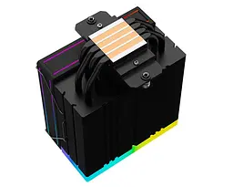 Кулер для процесора ID-Cooling FROZN A410 ARGB, Black, 120 мм, 4 теплових трубок, алюміній/мідь, 500±200 ~ 2000±10% RPM, 29.85dB(A) Max, Intel: 1851, 1700, 1200, 115x, AMD: AM4/AM5, 152х75х120 мм, 4-pin PWM, ARGB, до 220 Вт - мініатюра 5