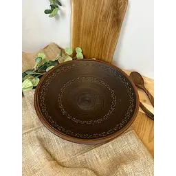 Блюдо Царське керамічне (глиняне) Декор 42 см 