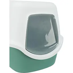 Туалет для котів Trixie Vico закритий пластик 40x40x56 см біло-зелений (40279) - мініатюра 4