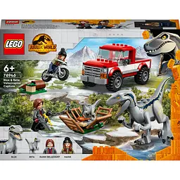 Конструктор LEGO Jurassic World Охота на Блу и Бета-велоцираптора 181 деталей (76946)