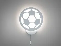 Світильник настінний LED Diasha 8065/1WH "Футбольний м'яч", 17W, білий, акрил, метал, стильний дизайн для інтер'єру