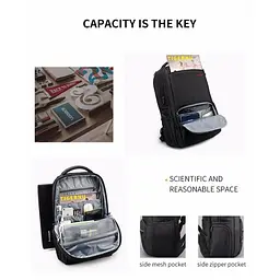 Рюкзак Tigernu T-B3319 15.6 Silver Grey - мініатюра 3