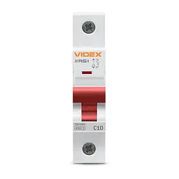 Автоматичний вимикач RS4 1п 10А С 4,5кА VIDEX RESIST VIDEX (26503-000)