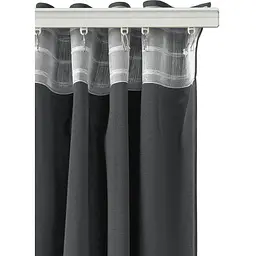 Штори на кухню та в кімнату Cosas Shadow 180х250 см 2 шт антрацит (Curtains_Graphite_180x250) - мініатюра 5
