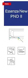 Шторка для ванни Radaway Essenza New PND II 120 10002120-01-01R права - мініатюра 2
