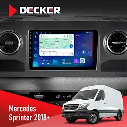 Штатна магнітола Mercedes-Benz Sprinter (W906) 2018+ Decker D10-007 4x64, DSP, 360, 4G Decker (НФ-00008901)