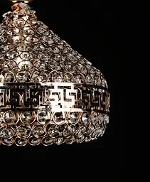 Підвіс люстра з кришталю на одну лампу Splendid-Ray 30-3993-12 - мініатюра 2