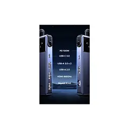 Концентратор Ugreen USB-C 7-in-1 3xUSB + 1xUSB-C + HDMI + RJ45 + PD 100W CM888 gray (45155) - мініатюра 6