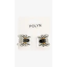 Заколка-краб для дівчинки Polin 3693-14 2 шт Срібний