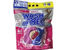 Капсули для прання WASH &amp;FREE 75шт Універсал Магія орхідей (DOYPACK)