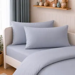 Дитяча постільна білизна LITTLE KIDS Poplin Line Light Gray (2200012786338) - мініатюра 2