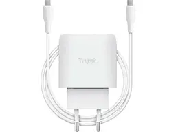 Мережевий зарядний пристрій Trust 45 W GaN PD/PPS White (25522) - мініатюра 5