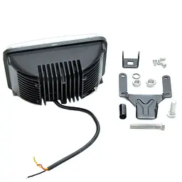 Світлодіодна додаткова LED фара ближнє світло з ДХО 170х105х80 mm/75W/5W x 15/10-30V/1 шт. - мініатюра 2