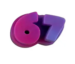 Іграшка-антистрес «67 (Six Seven)» 26113G #Chinazes, Ціна за 1 штуку, в пакеті (6902241810315) Фіолетовий