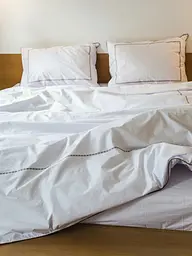 Комплект постільної білизни Ecotton Євро з вишивкою та кантом український хрестик Cappuccino із перкалю в чохлі (25138) - мініатюра 7