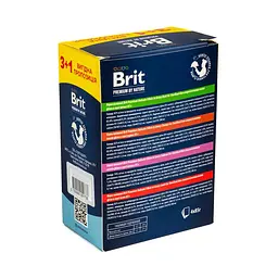 Набір Корм ​​влажний Brit Premium Delicate Fillets in Gravy для котів3+1 - мініатюра 2