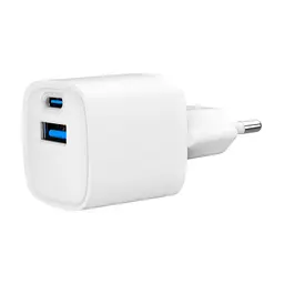 Зарядний пристрій Gembird 1xUSB-C PD20W + 1xUSB QC3.0 white (TA-UC-PDQC20-W-01) - мініатюра 9