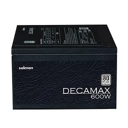 Блок живлення Zalman Decamax (600W) 85%, 80 Plus, 120мм, 1xMB 24pin(20+4), 1xCPU 8pin(4+4), 3xMolex, 6xSATA, 2xPCIe 8pin(6+2) - мініатюра 5