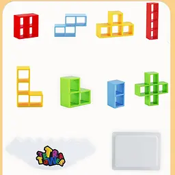 Настільна інтерактивна гра Ummi ME-008 Tetris tower game Colorful - мініатюра 4