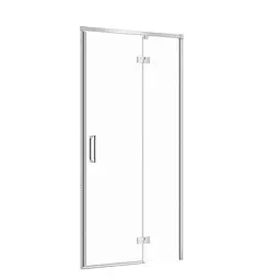 Душові двері Cersanit Larga 100x195 R розпашні профіль хром S932-117, Права, прозорий, хром