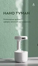 Зволожувач повітря портативний DQ-011 Anti Gravity Humidifier електричний 800 мл Kinscoter 12х12х23 см hoz0012388 - мініатюра 2