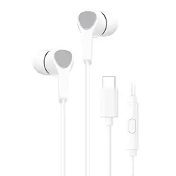 Вакуумні навушники з мікрофоном HAVIT E339C USB-C White HAVIT (28963-000)