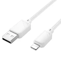 Дата кабель Hoco X113 Beneficio USB to Lightning 1 м White - мініатюра 2