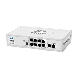 PoE-комутатор 10-портовий некерований Wiking WK-PS210 V2, 8x100Mbps PoE, 2x100Mbps Uplink, 76W (73-00271)