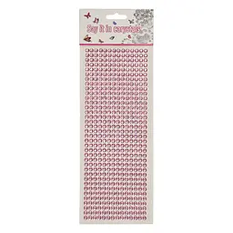 Наклейки декоративні XY-004(Pink) на планшеті 504 шт