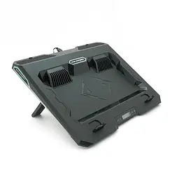 Підставка під ноутбук IceCoorel A3, 10-15.6", 2*60мм 2800±10% RPM, корпус пластик, 2xUSB2.0 + LCD + speed controllers, 400x350x45mm, Black, Box, Q10