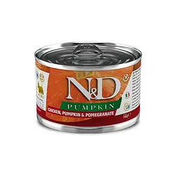 Вологий корм Farmina N&D Pumpkin Adult Mini Pumpkin Chicken для собак дрібних порід (гарбуз, курка, гранат), 140 г