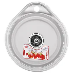 Кухонна мийка Zerix Z4843-08-180E satin ZX1598, Нержавіюча сталь