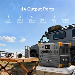 Портативна зарядна станція Pecron E3800LFP LiFePO4, 3840 Вт/ч 4200 Вт (E3800LFP) - мініатюра 7