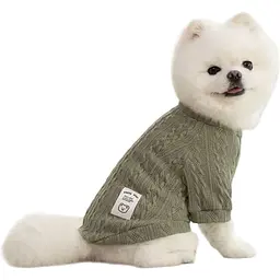 Светр Ginger для тварин S Happy bear хакі Д-25 см ОГ-35 см