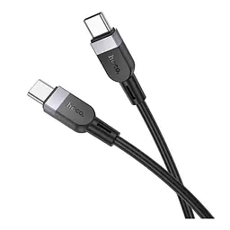 Кабель синхронізації Hoco X109 Silicone 60W/3A Type-C to Type-C 3m Black (35922_3605826) - мініатюра 4
